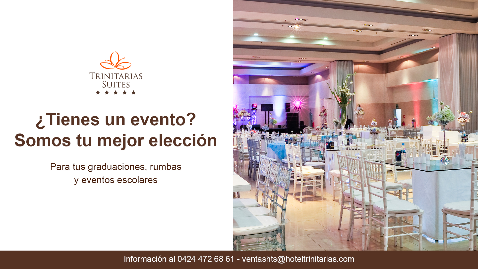 ¿Tienes un evento? Somos tu mejor elección para celebrarlo